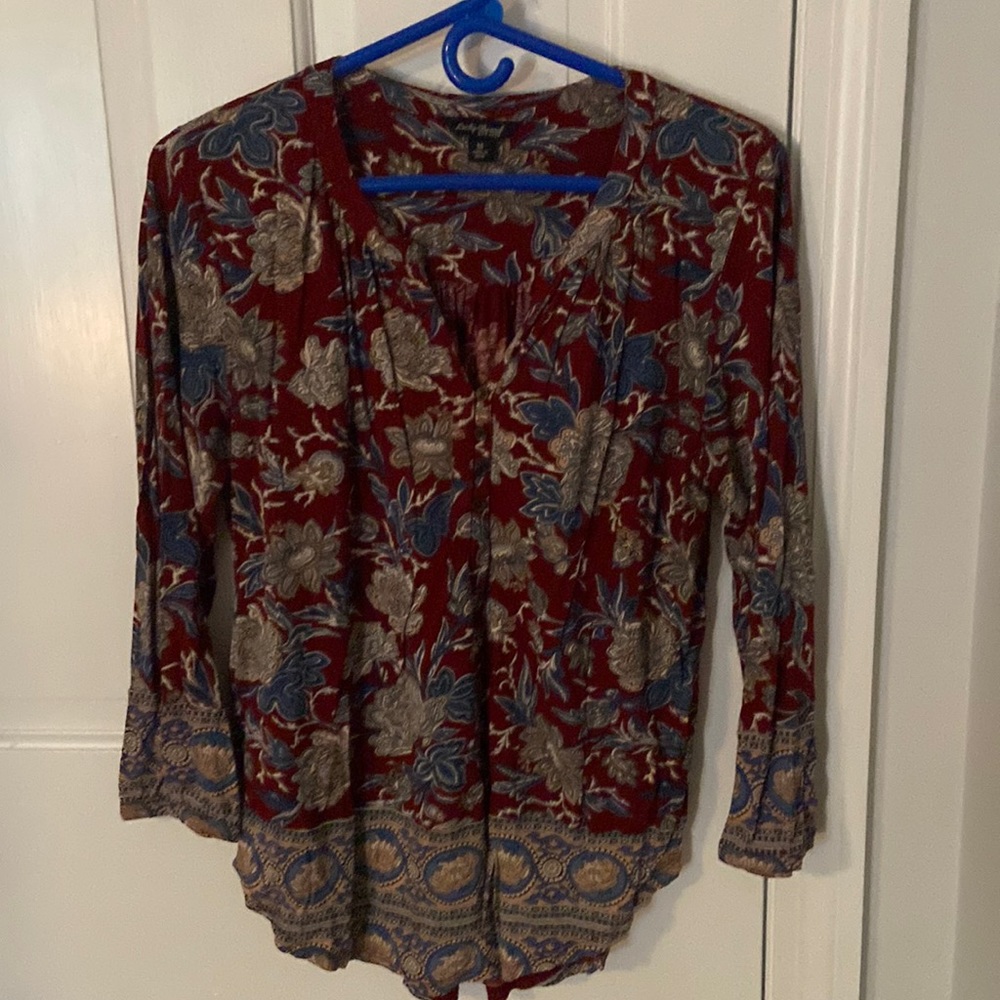 Lucky Brand floral blouse